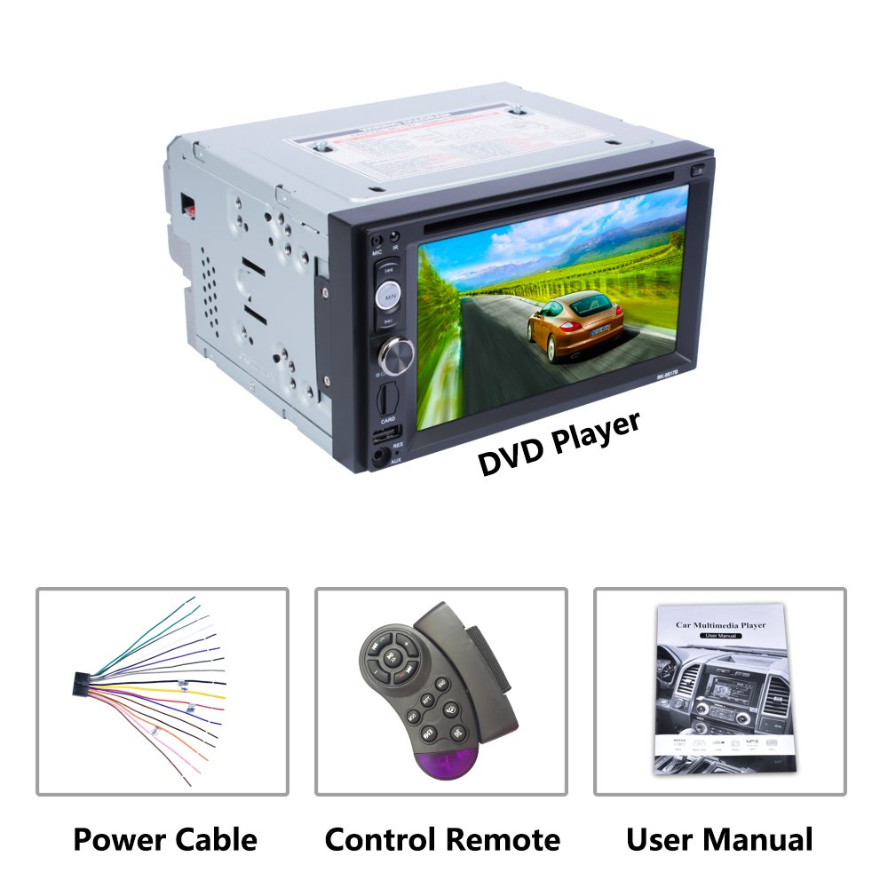 Bosstar 6.95 Inch Double Din Touch Screen Universal Car Dvd Stereo Player