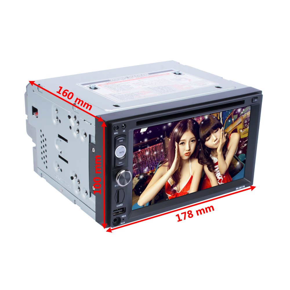 Bosstar 6.95 Inch Double Din Touch Screen Universal Car Dvd Stereo Player
