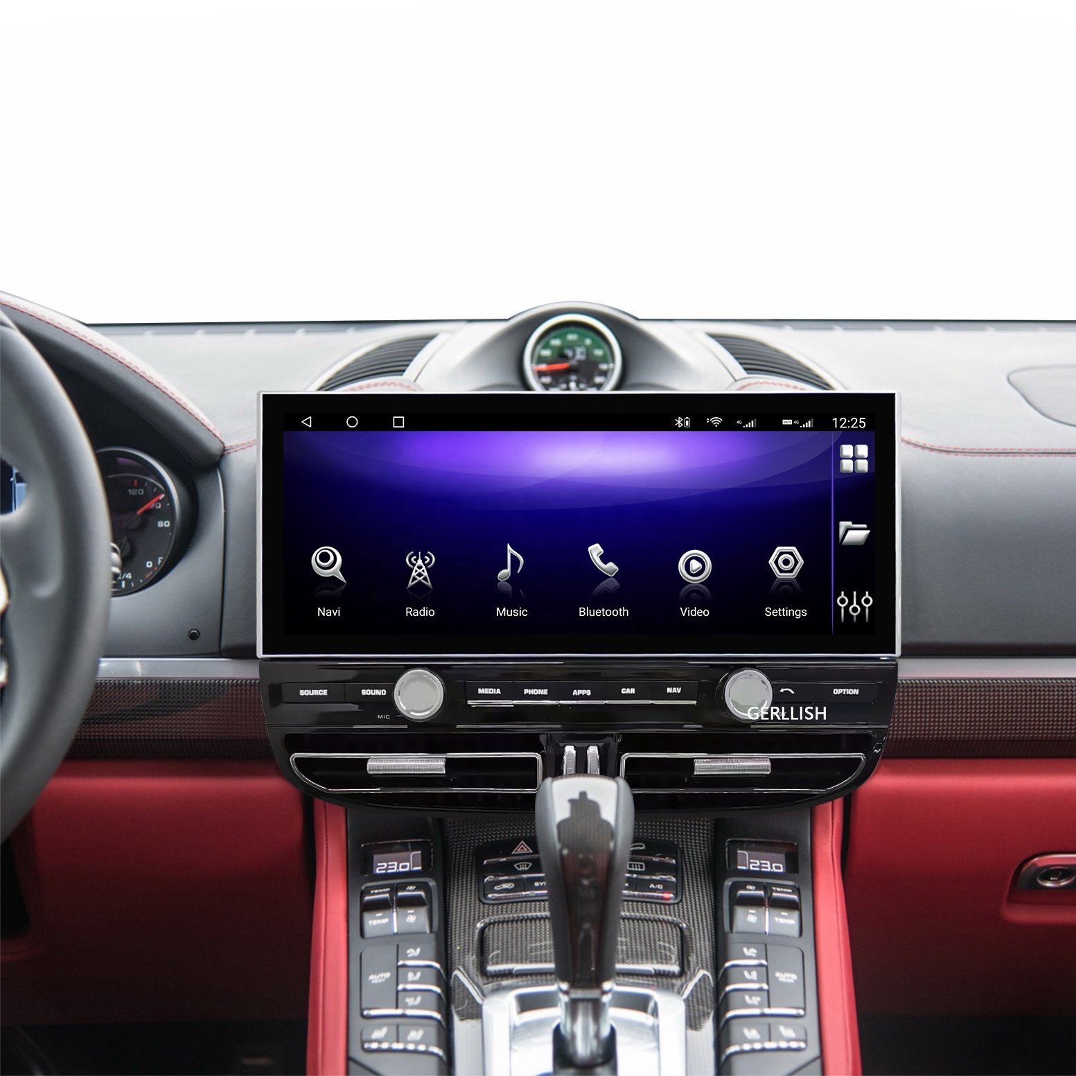 12.3 Inch Android Car Radio Touch Screen Navigation GPS Stereo DVD Player For Porsche Cayenne 2011-2017