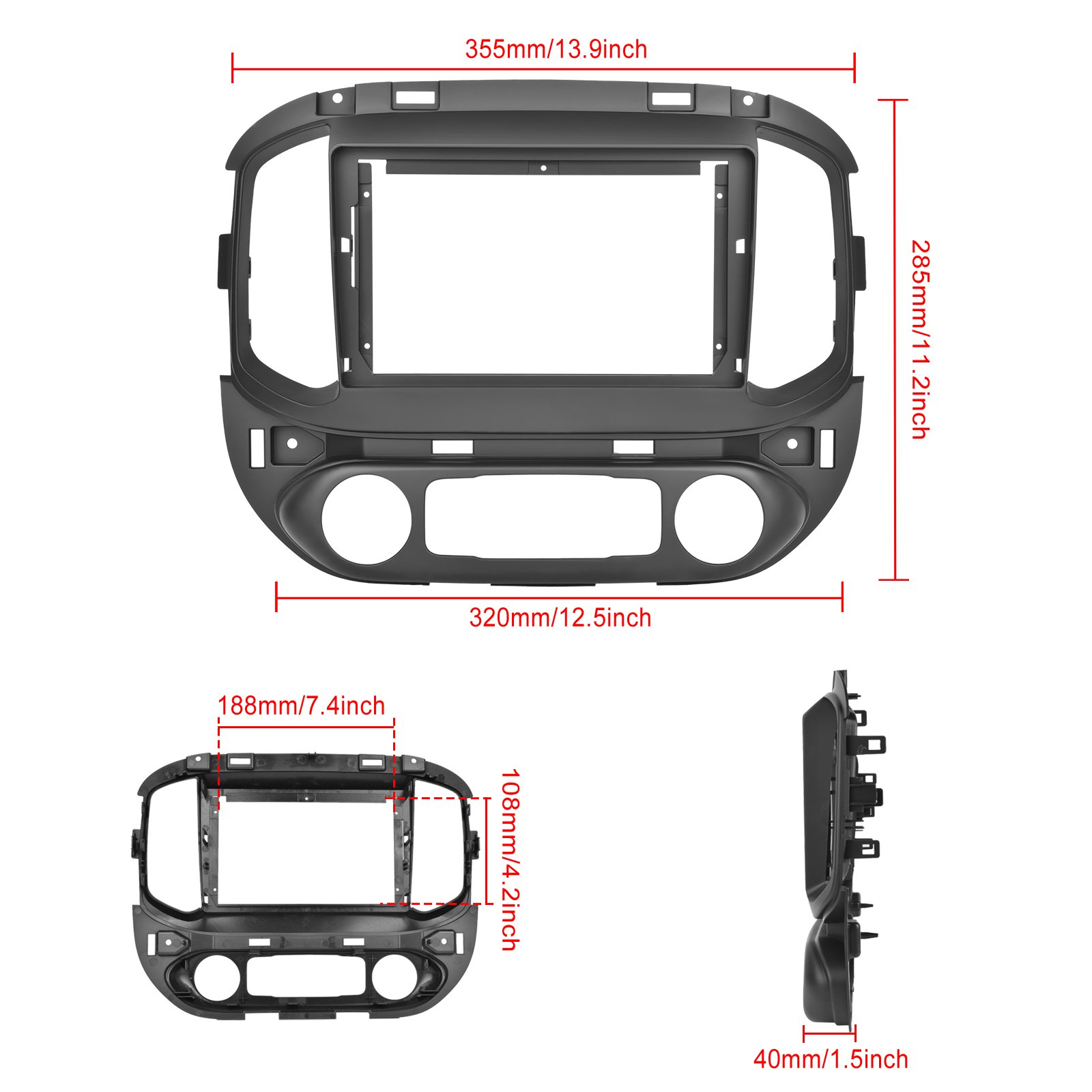 (USA Stock) Podofo 9'' Android Car Radio Carplay Android Auto GPS RDS WITH AHD Camer For Chevrolet Colorado/GMC Canyon 2015-2017