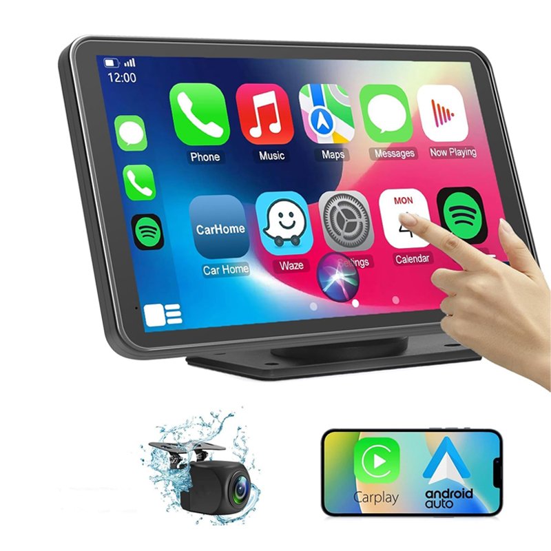 Factory in stock Portable wireless carplay screen 7 Inch multimedia player for apple carplay android auto car dvd player