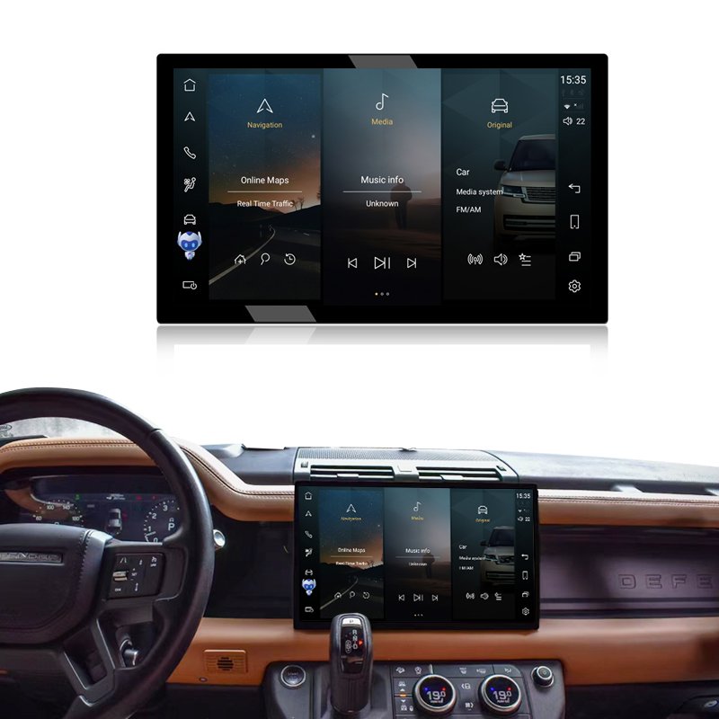 13.3 inch Android 13 8 Core CPU GPS Car Radio for Range Rover Defender 2018-2024 Touch Screen Carplay Navigation