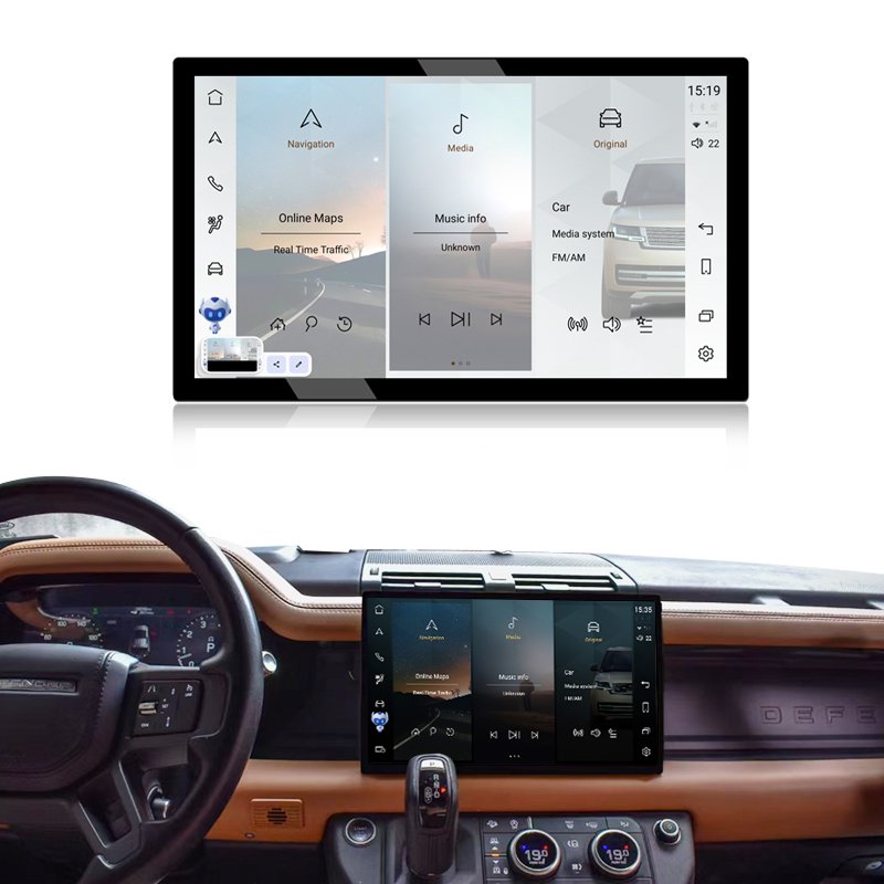 13.3 inch Android 13 8 Core CPU GPS Car Radio for Range Rover Defender 2018-2024 Touch Screen Carplay Navigation