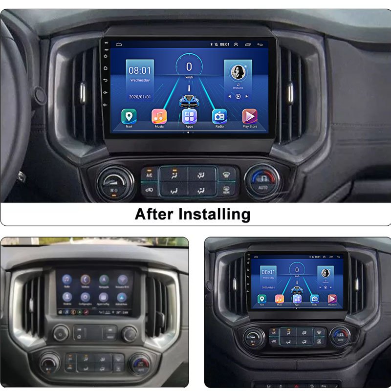Wire/Wireless Carplay Android auto 8 cores 8+128G Car DVD Player For Chevrolet Blazer/S10/ Colorado 2017 - 2019 Isuzu D-MAX