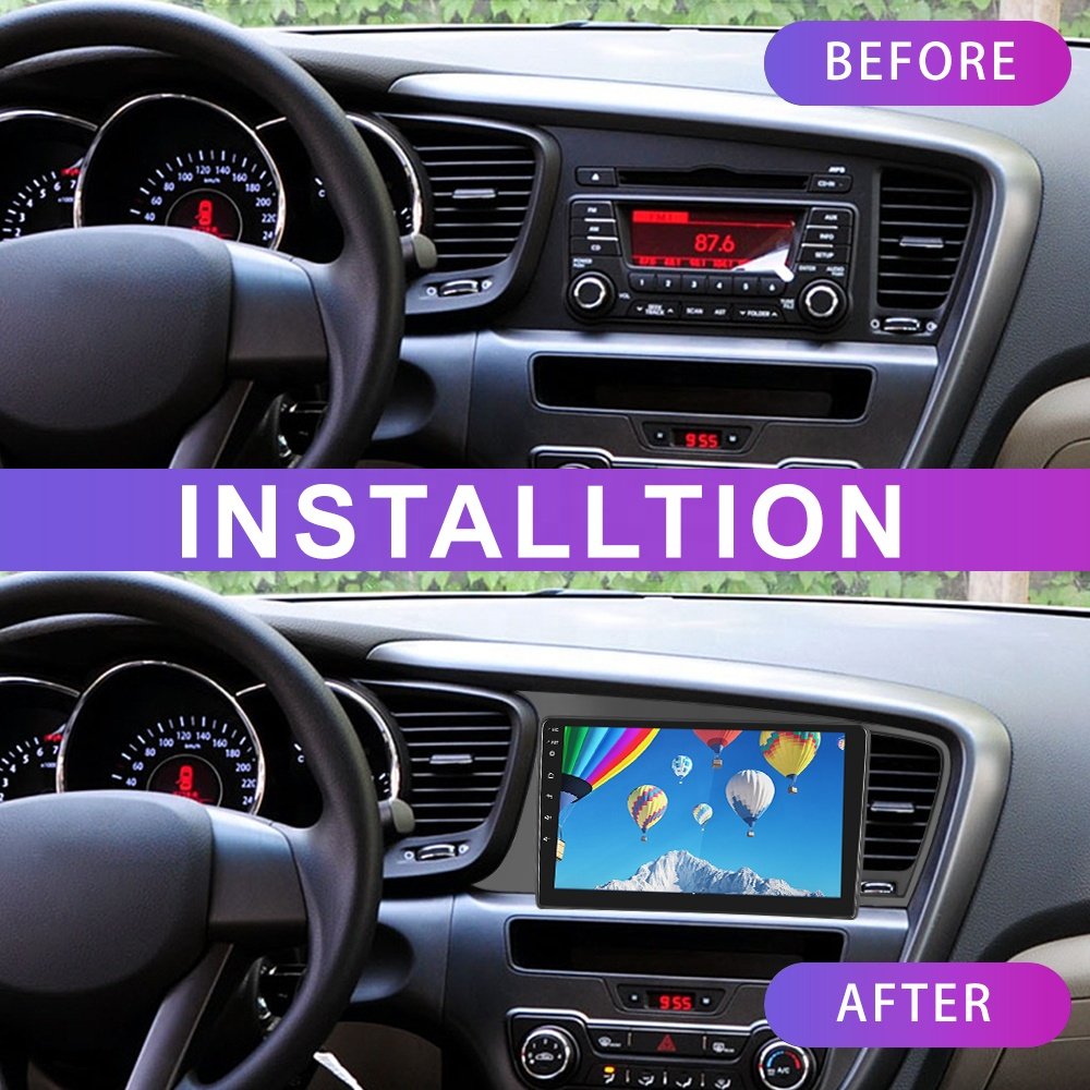 (USA Stock) Podofo 9'' Android Car Radio Carplay Android Auto GPS RDS HIFI with AHD Camera For KIA K5 2011 Wholesale
