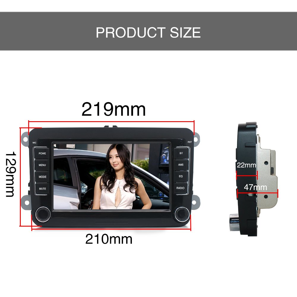 Car radio android 2+32G carplay 7 inch car dvd player for Vw Golf Polo 5 6 Plus Passat B6 Jetta Tiguan Touran Sharan