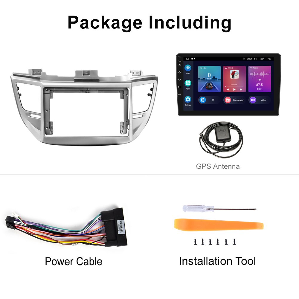 Podofo 9" Android 2+64G Car Stereo For Hyundai Tucson 2015-2017 Car Radio Autoradio Carplay Android Auto GPS Wifi Hifi Audio FM