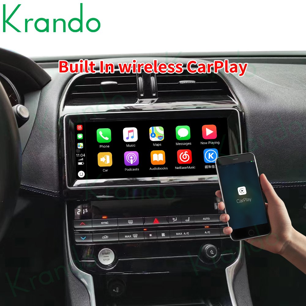 Krando 10.25" Android Autoradio Car DVD Player For Jaguar XF XE F-Pace 2016 - 2019 Wireless Carplay Navigation GPS Multimedia