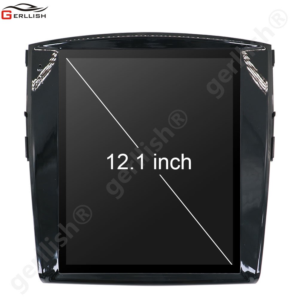 12.1 inch tesla style vertical screen android car dvd player for Mitsubishi Pajero V97 V93 2007-2016 gps navigation