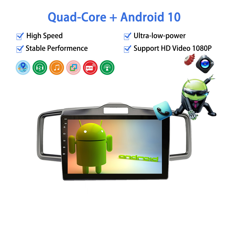 2 Din Car Radio Stereo GPS WIFI Carpaly Car Screen Head Unit for Honda Freed 2008-2015 Android DVD Radio Player