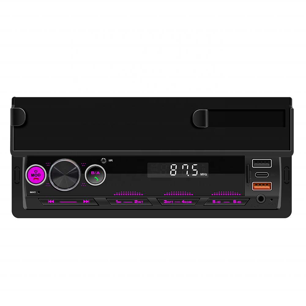 D160 Audio System Single DIN Car Stereo Radio Blue-tooth USB AUX-IN MP3 Player In Dash Car dvd Player With Mobile Phone Stand