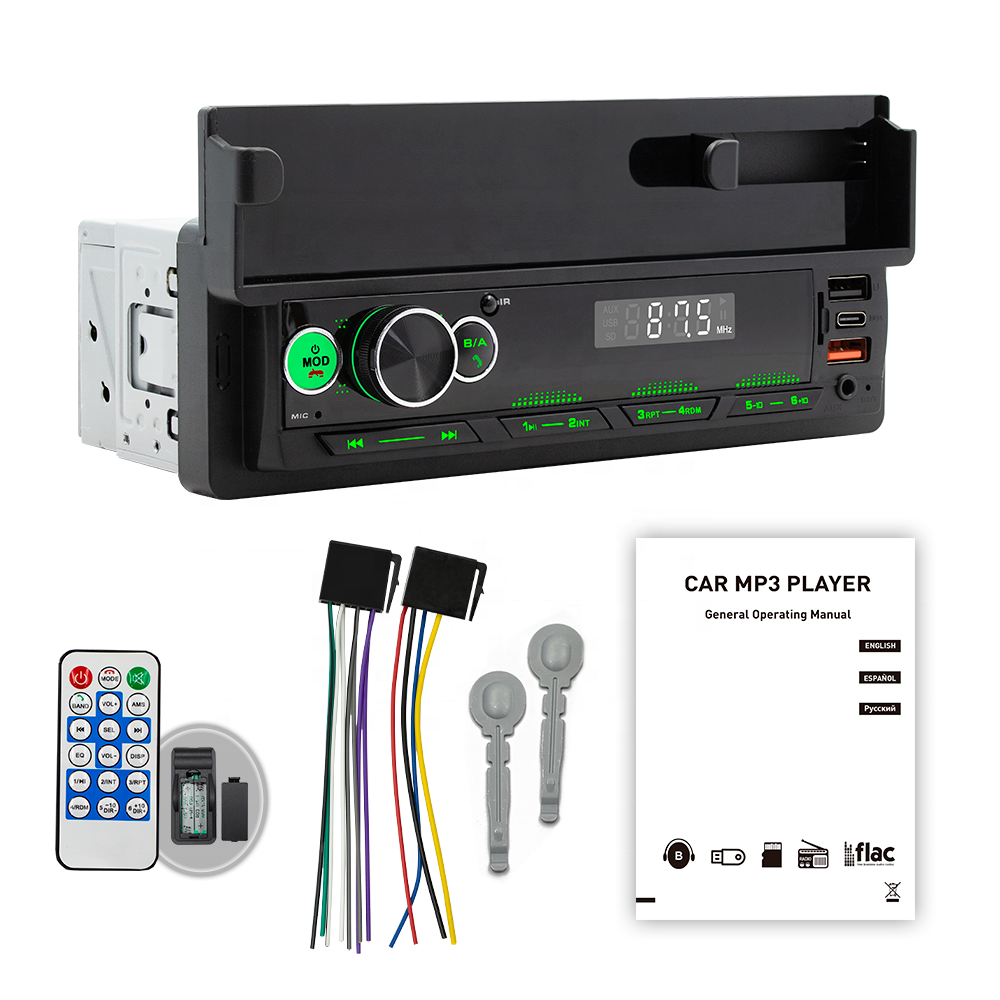 D160 Audio System Single DIN Car Stereo Radio Blue-tooth USB AUX-IN MP3 Player In Dash Car dvd Player With Mobile Phone Stand