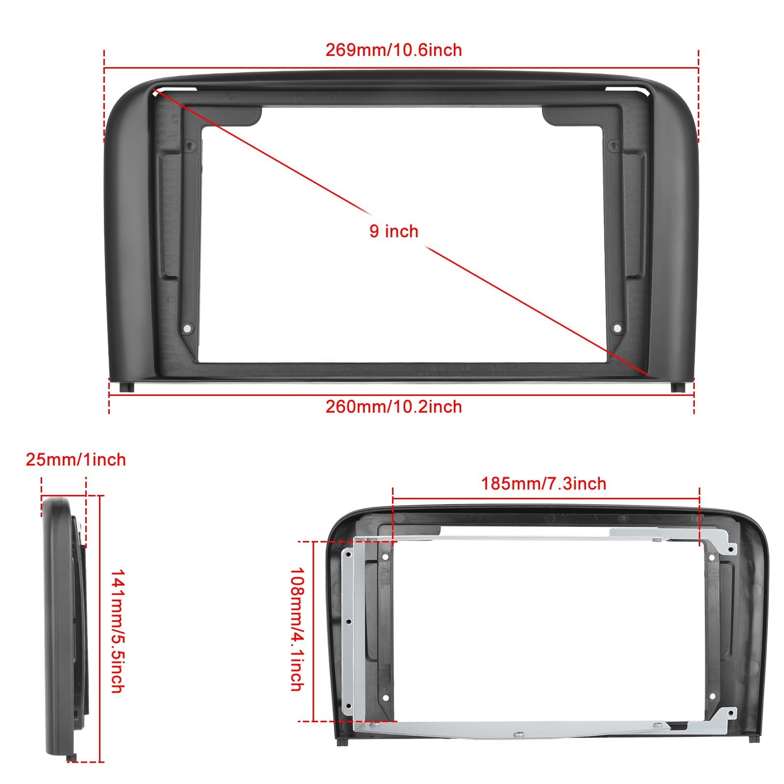 Podofo 9" Car Radio For Volvo S80 2001-2006 CarPlay Android Auto GPS WiFi BT FM RDS Hi-Fi Android 13 Auto Parts Wholesale