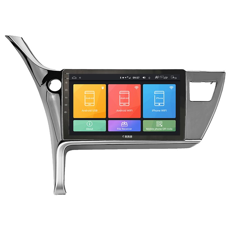 Car Dvd Player 10'' Touch Screen for Toyota Corolla RHD 2013 + 2 Din with Gps 3G 4G WIFI DAB+DSP Universal Android Car Radio