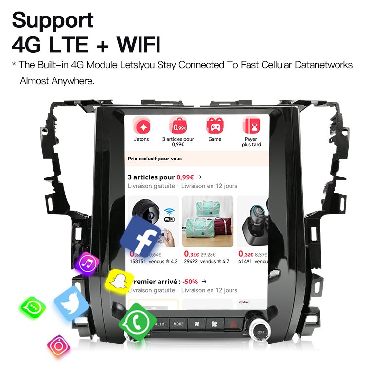 Stwei Android13 Car Radio Stereo Tesla Screen Multimedia Player For Toyota Alphard A30 2015-2020 Carplay Auto Navigation GPS DSP
