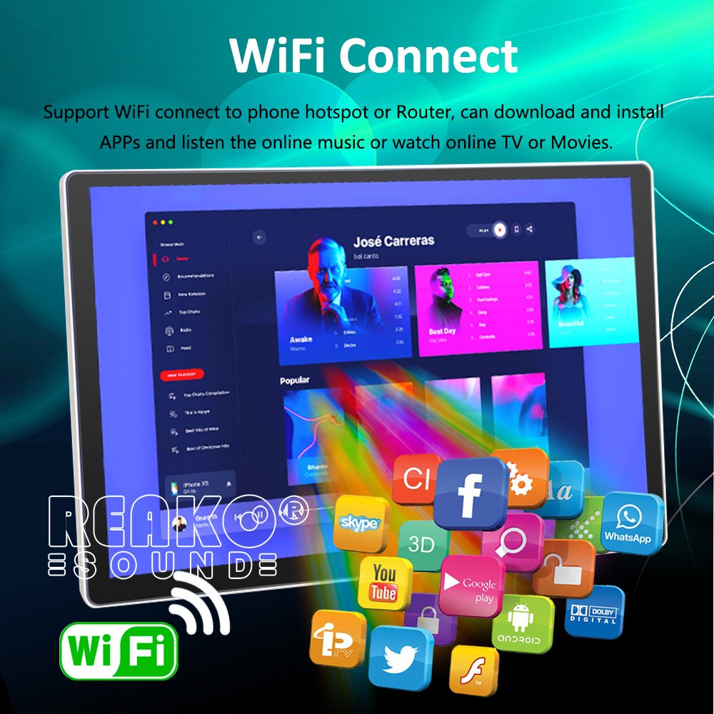 13.1 Inch Android Car Radio Player 2K Screen 2000*1200 Support 360 Panoramic Function 4G Lte Wifi GPS Double Din Car DVD Player