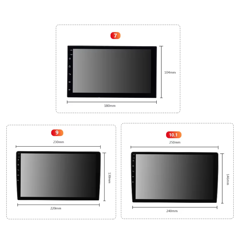7 9 10 Inch 2 Din Car Multimedia Player Screen Autoradio Stereo Video Carplay GPS WiFi Auto Radio Android Car DVD Player