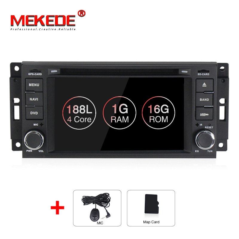 MEKEDE 6.2" Android 10 1GRAM+16G ROM Quad Core Car DVD Player for JEEP Patriot Compass DODGE Journey Chrysler Sebring Car Radio
