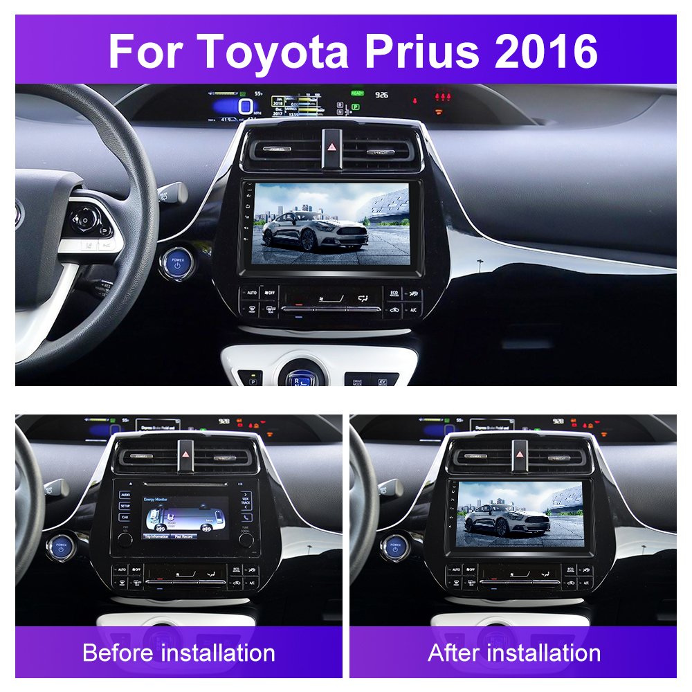 Podofo 9" Android Car Stereo For Toyota Prius Export 2016 Car Radio Autoradio Carplay Android Auto GPS Wifi Hifi Audio FM RDS