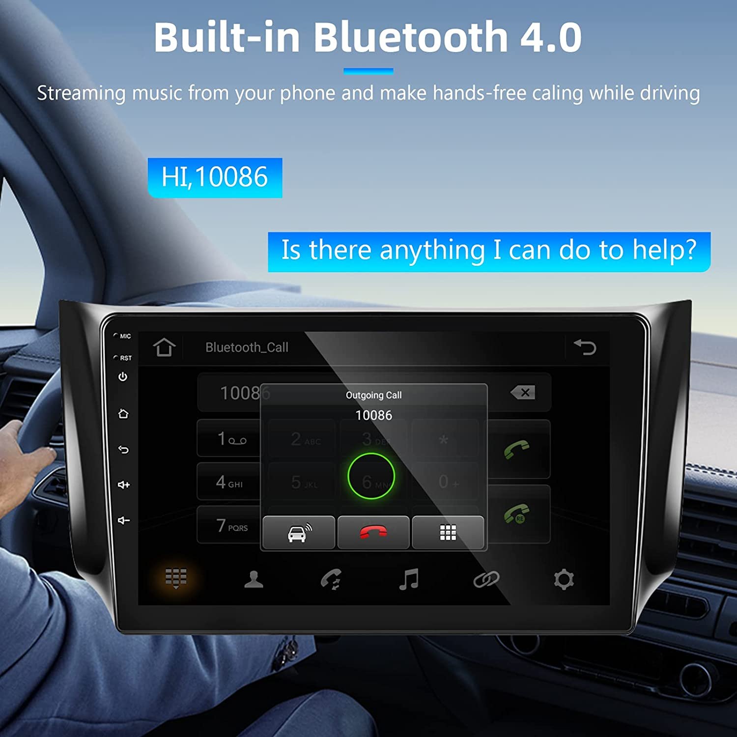Podofo Double Din 10.1'' Android Car Radio Carplay Android Auto GPS RDS HIFI With AHD Camera MIC For NISSAN SYLPHY 2016