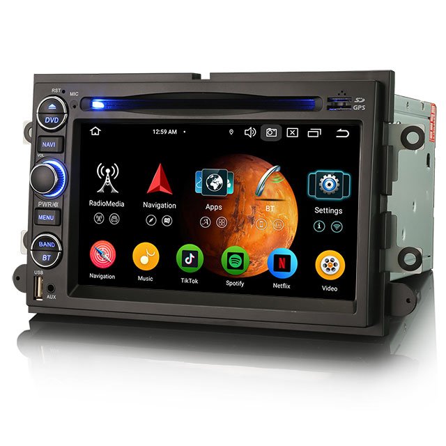 EU stock Erisin ES6752F Android 13 Octa-Core Car Dvd Player For Ford F150 Escape GPS carplay BT 5.0 auto Multimedia Car Stereo