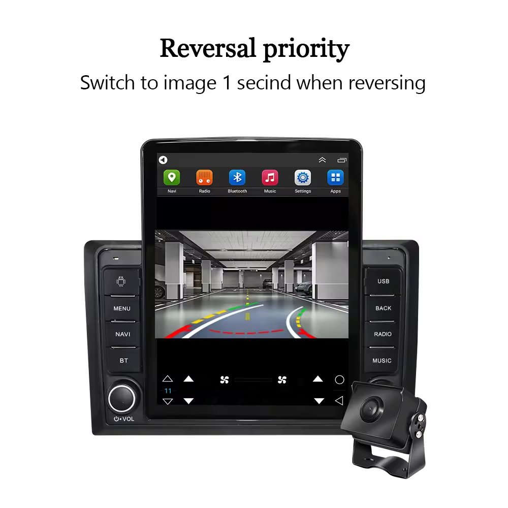 9.5 inch Tesla form Android universal vertical screen 2 Din Car Mp5 player Car radio stereo King Kong