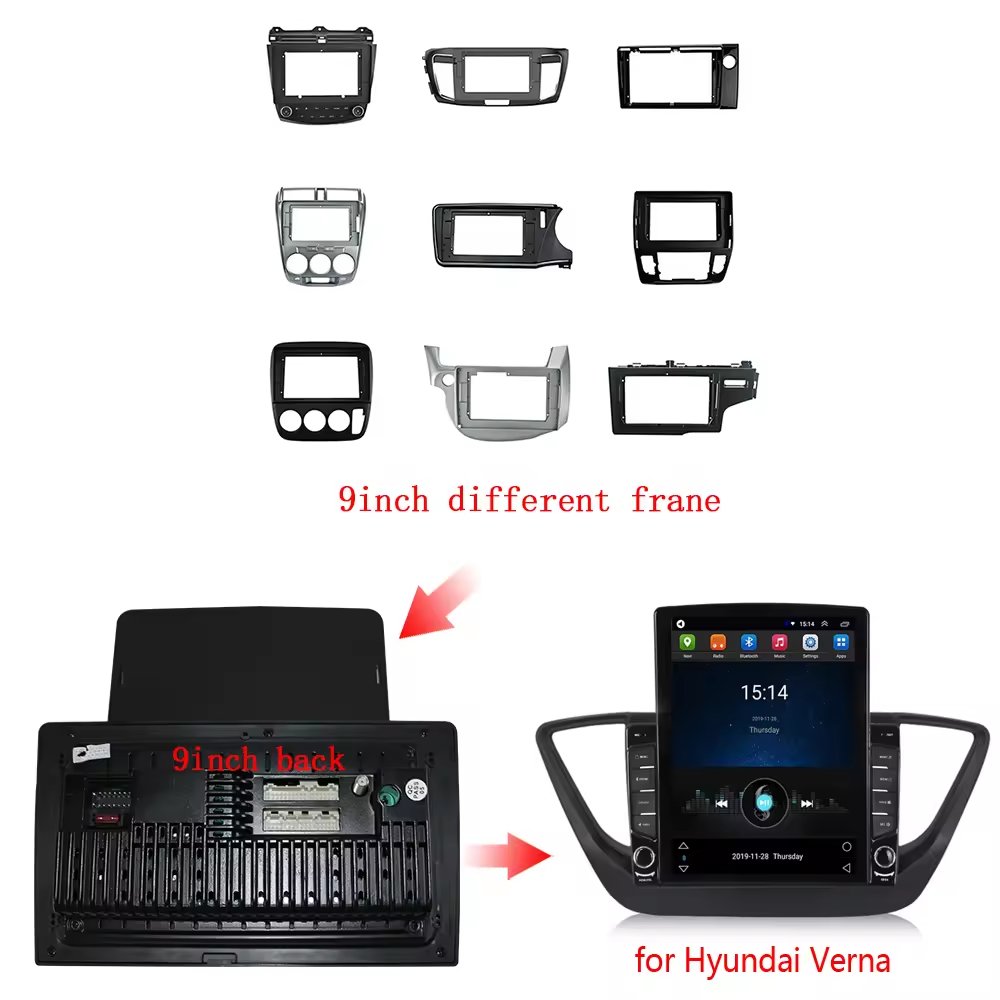 9.5 inch Tesla form Android universal vertical screen 2 Din Car Mp5 player Car radio stereo King Kong