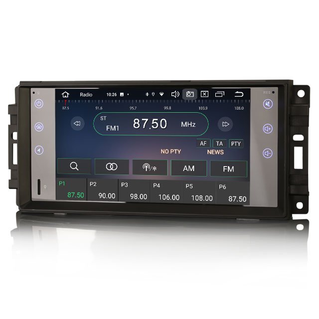 Erisin ES8576J 8-Core Android 12.0 Autoradio GPS Wireless CarPlay Car Stereo forJeep Compass Wrangler Commander Dodge Chrysler