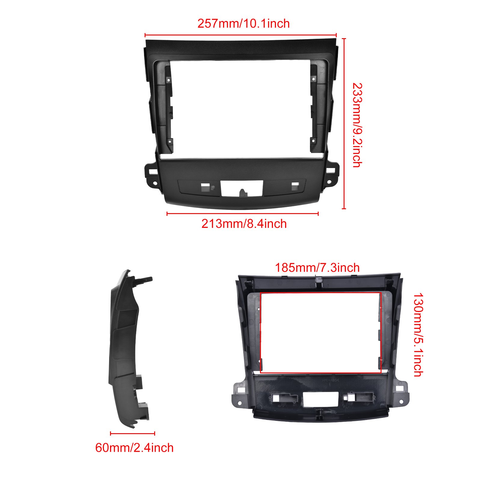 Podofo Android Car Radio 8 Core 9'' Car DVD Player For Mitsubishi Outlander 2006-2012 Carplay Android Auto WiFi 4G BT FM RDS