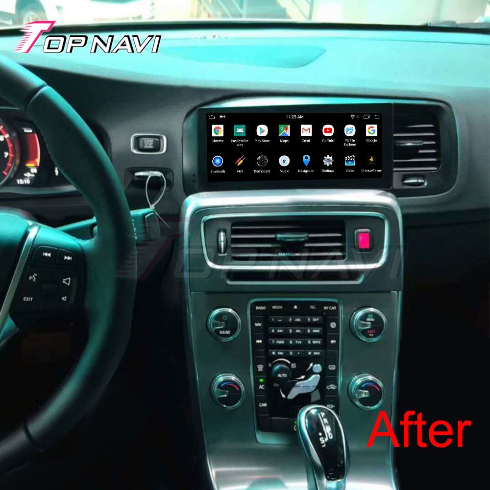 GPS car android radio For Volvo S60 V60 (LHD) 2011 2012 2013 2014 2015 2016 2017 2018 2019 2020 4+64GB Wireless speaker player