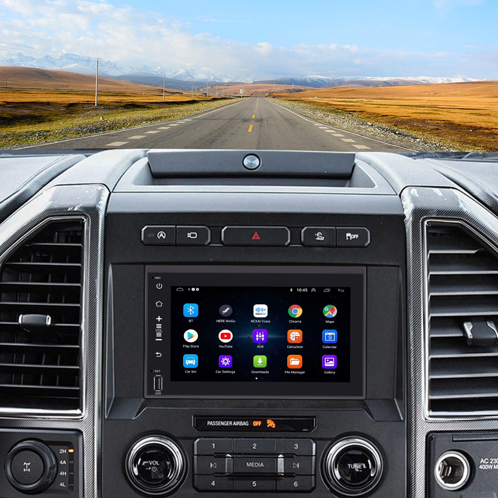 Podofo Android 7" Car Radio Split Screen Autoradio GPS Stereo BT FM RDS For Ford F150 Montego/Milan/Fusion/Focus/Escape