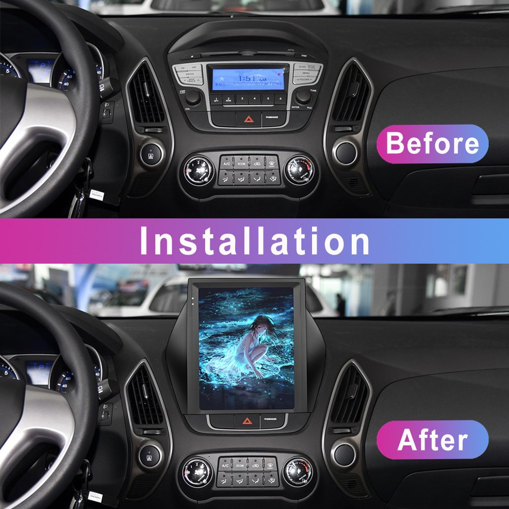 Podofo 9.7" Android Car Stereo Car Radio For Hyundai IX35 2010-2015 Wireless Carplay Android Auto GPS Wifi Hifi FM RDS Wholesale
