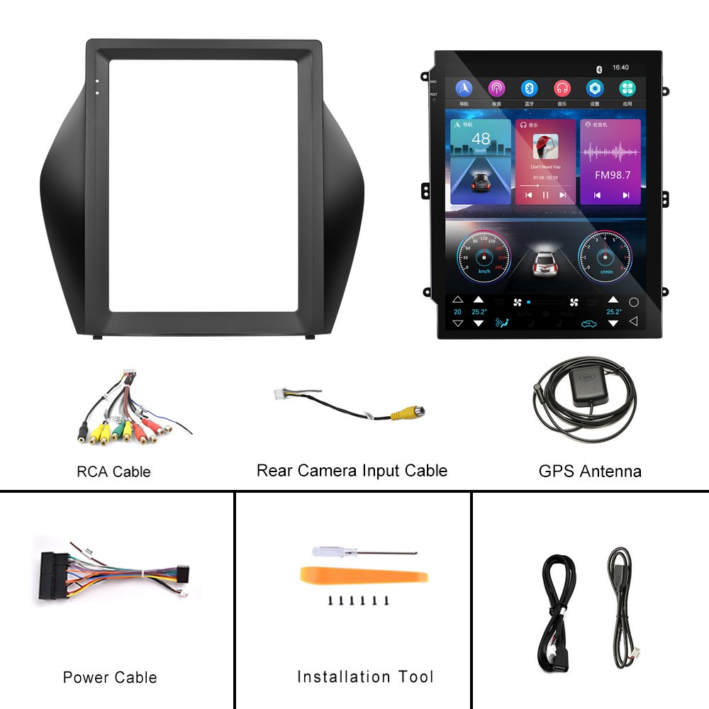 Podofo 9.7" Android Car Stereo Car Radio For Hyundai IX35 2010-2015 Wireless Carplay Android Auto GPS Wifi Hifi FM RDS Wholesale