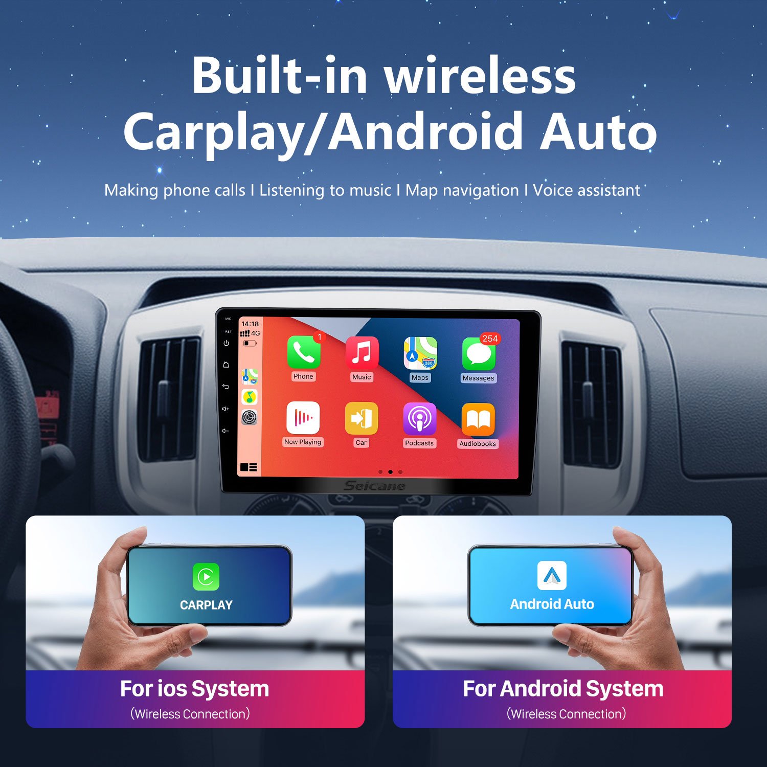 9 inch Android 13.0 Touchscreen Car Radio for 2007-2014 SUBARU TRIBECA With GPS Navigation Carplay 6+128GB