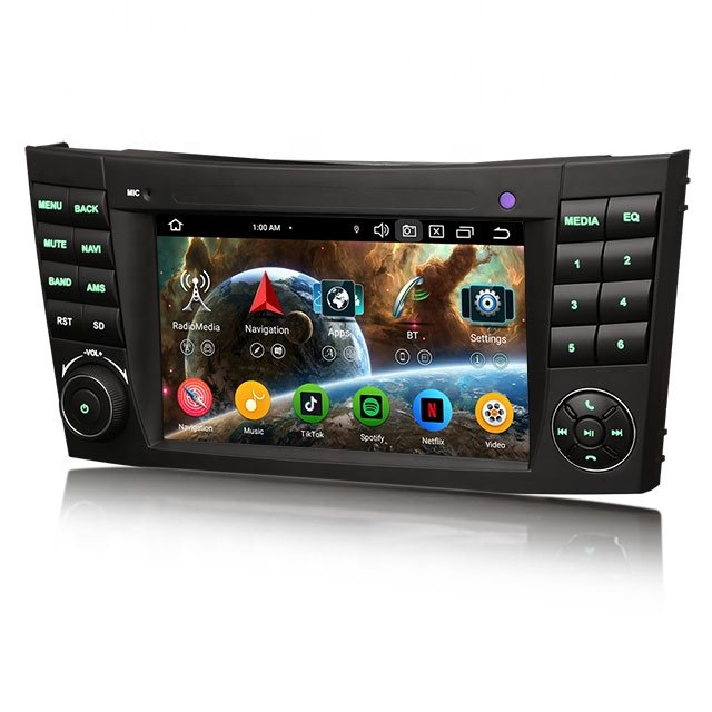 Erisin ES5781E Android 13 GPS 4G WiFi Car Multimedia Player For Mercedes Benz E-Class W211 Stereo SatNav CarPlay Auto Car Radio