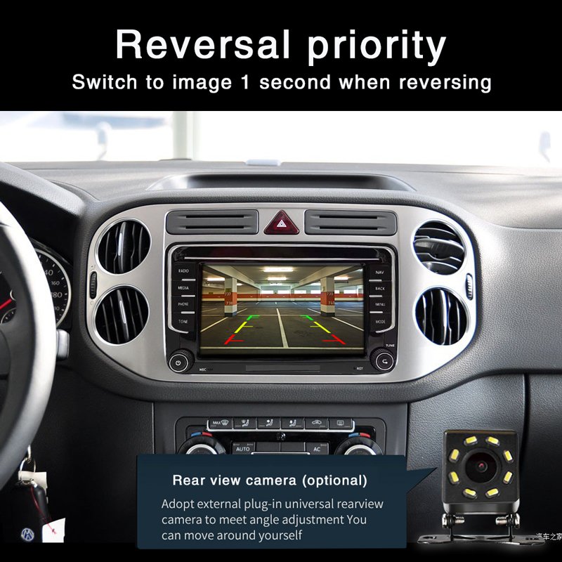 Car DVD Player for VW Multimedia Player 2 Din 7 Inch Touch Screen Car Radio Android MP5 Player Car Stereo with GPS BT Function