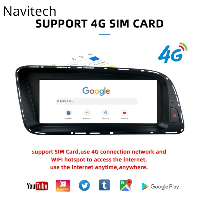 8 Core Q5 Android 11.0 Carplay Multimedia Radio Car DVD Player GPS Navigation for Audi Q5 2009-2017 with Wifi Carplay 4G BT 8.8