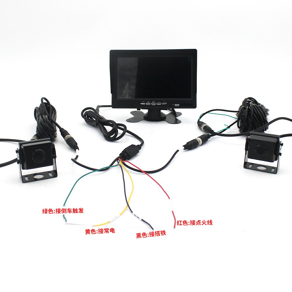9-36V desktop Monitor 7 Inch car screen Night Vision Rearview Backup Camera IPS Display MDVR LCD Car TV Monitor Assist System