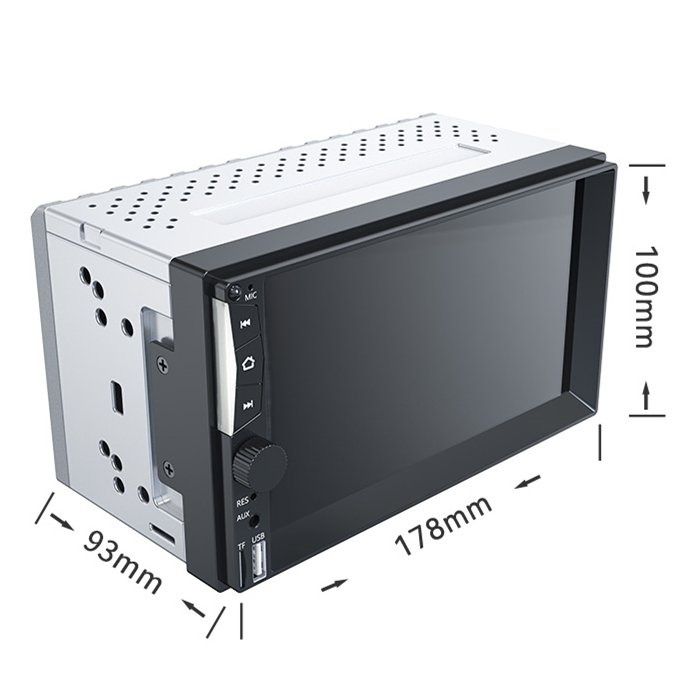 Grandnavi 7inch 2 Din Car Stereo SD Card USB Wireless Mirrolink Carplay Androidauto Double Din Mp5 Auto Radio for Car Dvd Player