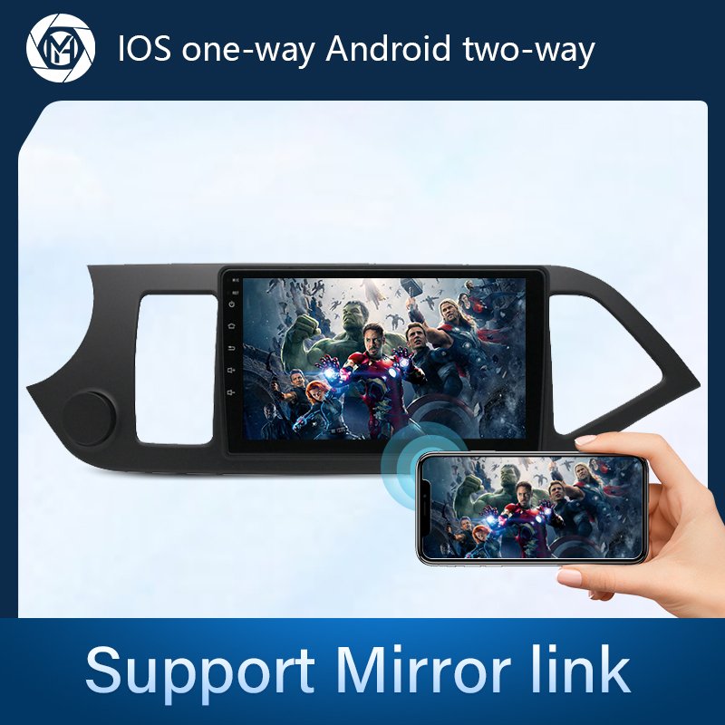 Android 9 Inch Multimedia Car Radio Stereo Video Dvd Player For Kia Picanto 2011 2012 2013 2014 2015