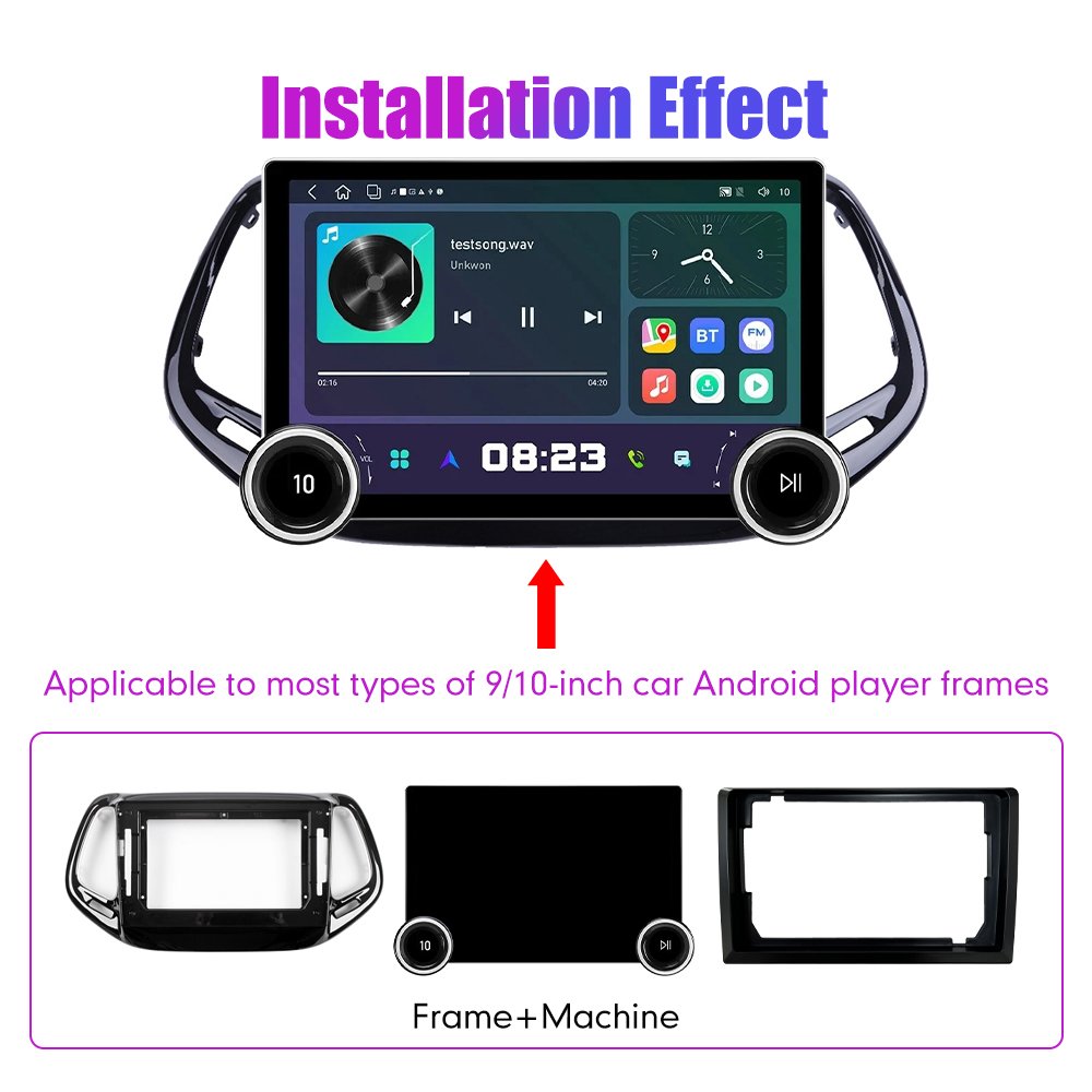 11.8Inch Car Radio For Jeep Compass 2017 2018 DIAMOND 2K QLED Screen 2Din Android Car Stereo Car DVD Player Carplay DSP