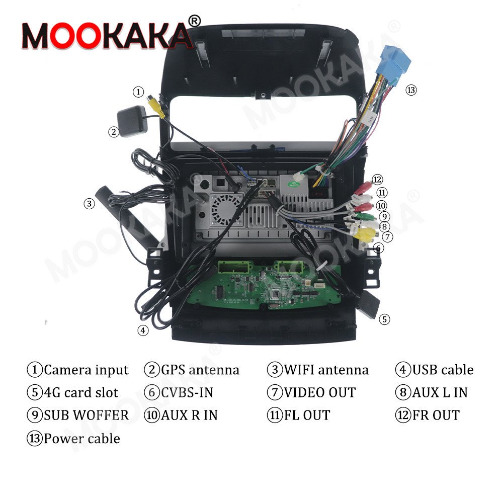 MOOKAKA 11.8" Car Radio For Honda Accord Acura TSX 2004-2008 Car DVD Player Multimedia Player GPS Navigation CarPlay Android 13