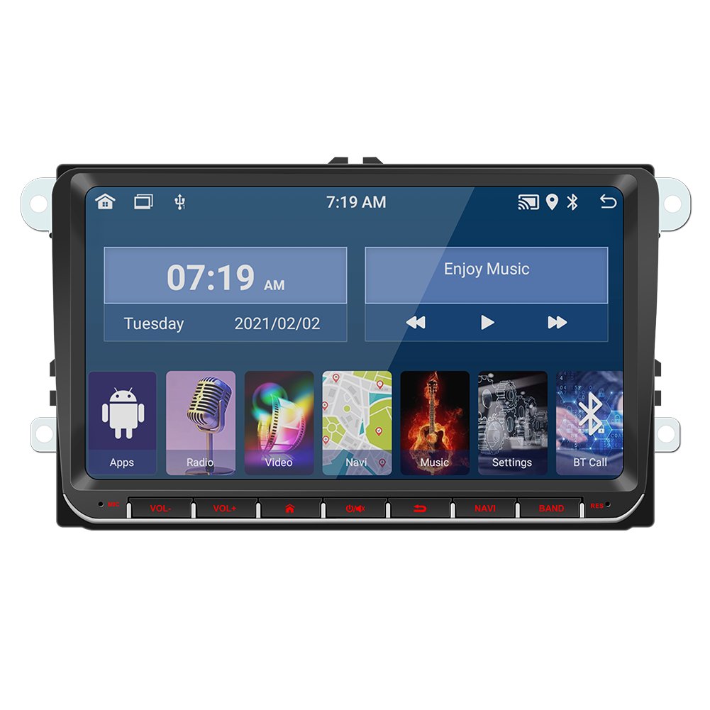 9 inch 1Din HD Full Touch Screen In Dash Car mp5 USB AUX TF FM Radio Vertical Screen Car DVD Player for Volkswagen Car