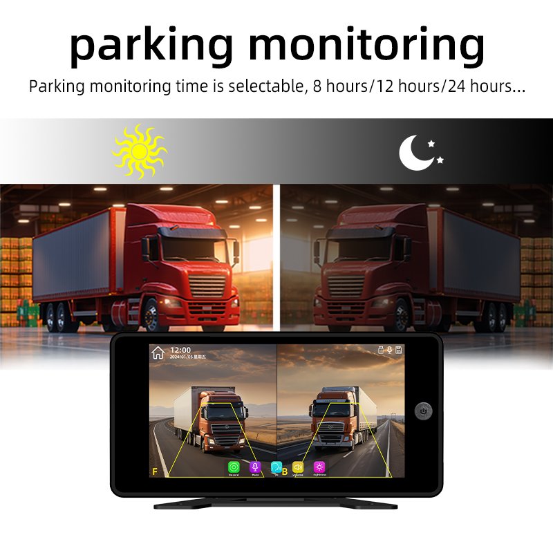 Waterproof Car Play Dvd Player Screen Car Black Box Front And Rear Dual Camera Recorder