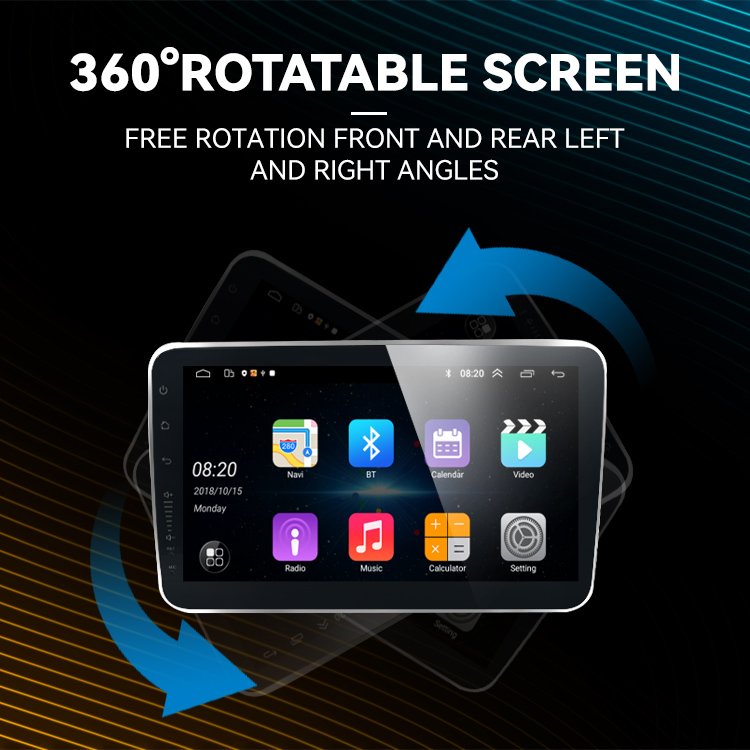 Coview 9/10 Inch Car Android Touch Screen GPS Stereo Radio Navigation System Audio Auto Electronics Video Car DVD Player