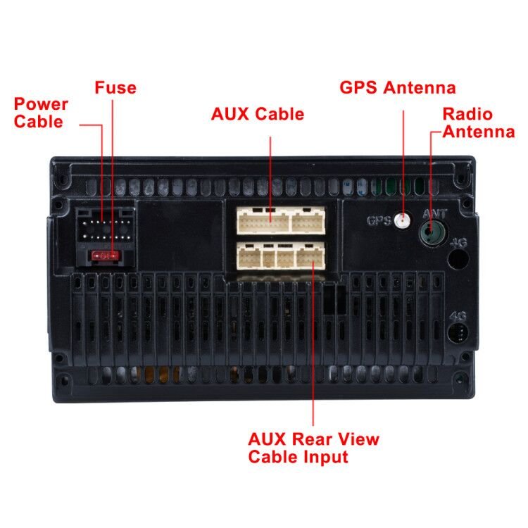 Podofo Android 7" Car Radio Autoradio GPS WiFi BT with Steering Wheel Control + Frame Universal