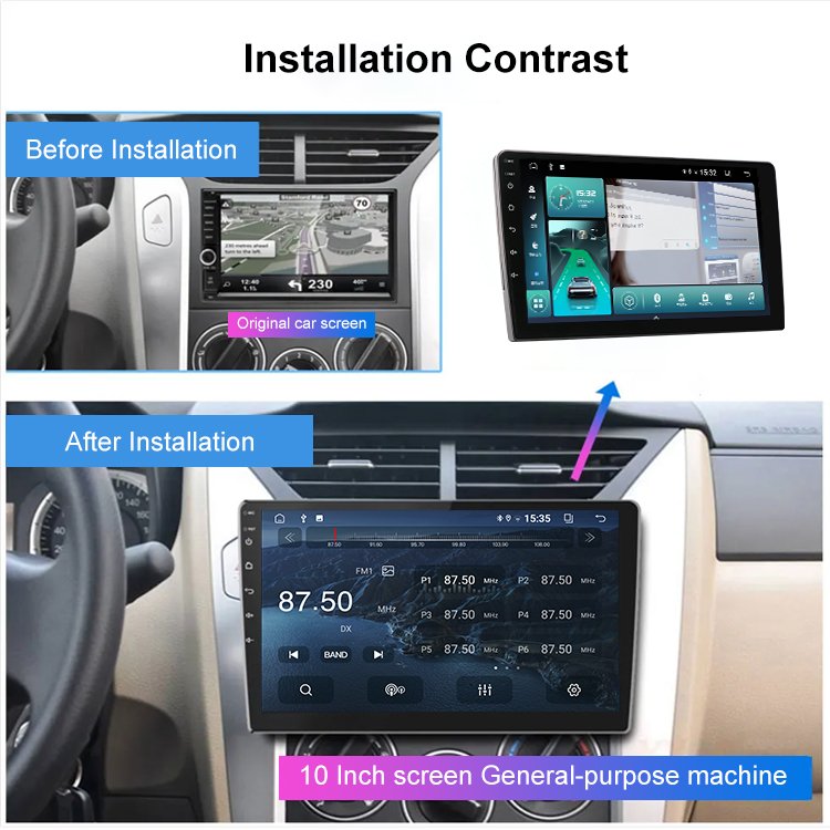 2 Din Android Car Radio Multimedia Video 7/9/10 Inch Auto Radio Car Dvd Player GPS Navigation WIFI Android Car Stereo Carplay