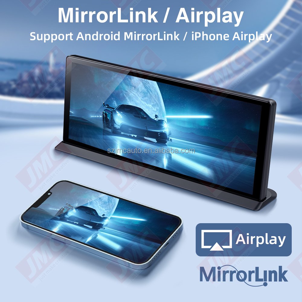 JMC 11.3inch Dash camera 4k Wireless Carplay Android Auto FM Transmit AUX AirPlay Mirrorlink BT Call Like For BMW Benz Audi Car