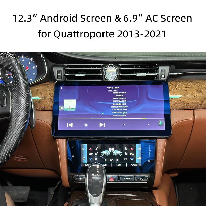 Car dvd android 11 touch screen multimedia player carplay GPS navigation For Maserati Quattroporte 2013-2018