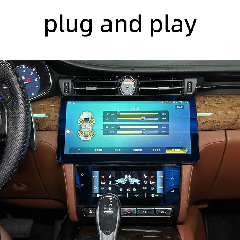 Car dvd android 11 touch screen multimedia player carplay GPS navigation For Maserati Quattroporte 2013-2018
